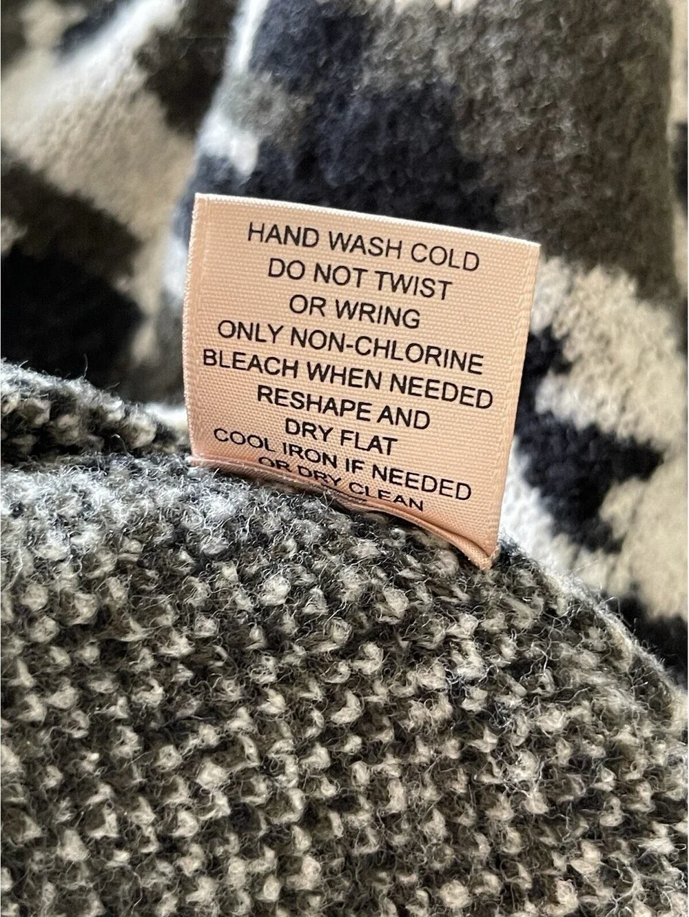 Philosophy Women's M Brown/Khaki Wool Knit Oversized Sweater